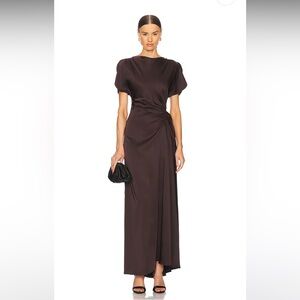 A.L.C. Nadia Gown 
Dark Brown Maxi Dress